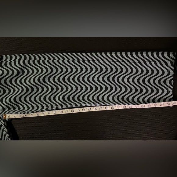 Ragged Priest Black and White Wave Dad wide leg jeans goth emo rave 26 - Picture 11 of 11